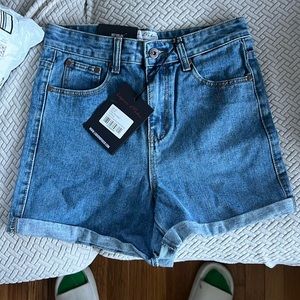 Liquor n poker high waisted denim short